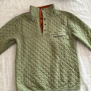 Green quilted Rock Monkey Outfitters pullover